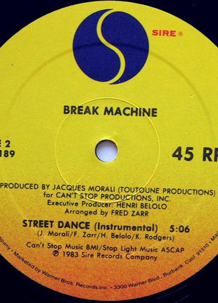 Break Machine : Street Dance (12", Maxi)