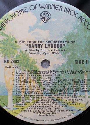 Various : Music From The Soundtrack Of Barry Lyndon (LP, Album, Jac)