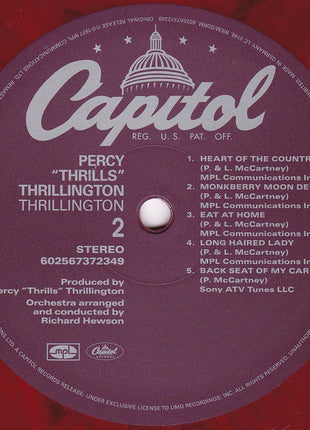 Percy Thrillington : Thrillington (LP, Album, Ltd, RE, RM, Red)