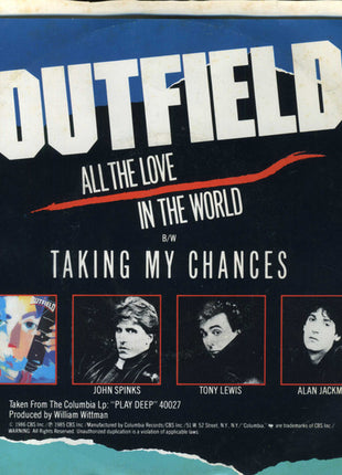 The Outfield : All The Love In The World (7", Single, Pit)