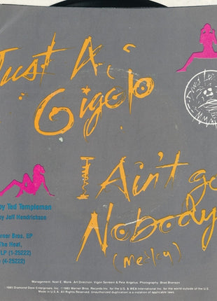 David Lee Roth : Just A Gigolo / I Ain't Got Nobody (Medley) (7", Single, Spe)