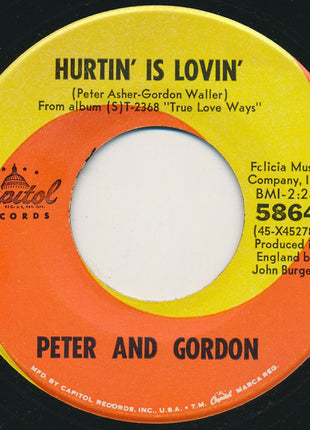 Peter & Gordon : Sunday For Tea  (7", Single, Scr)