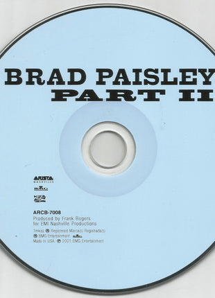 Brad Paisley : Part II (HDCD, Album, Club)