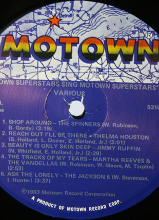 Various : Motown Superstars Sing Motown Superstars (LP, Comp)