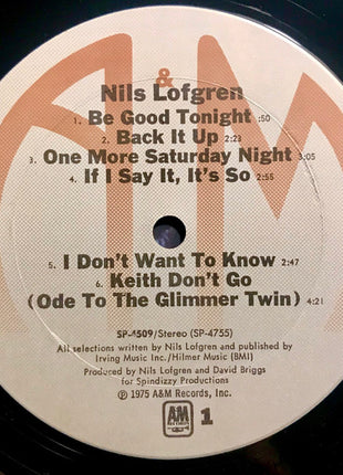 Nils Lofgren : Nils Lofgren (LP, Album, Ter)