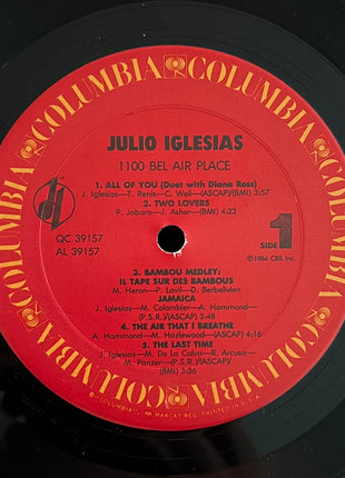 Julio Iglesias : 1100 Bel Air Place (LP, Album, Pit)