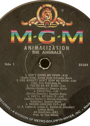 The Animals : Animalization (LP, Album, Mono)