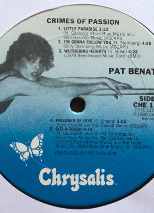 Pat Benatar : Crimes Of Passion (LP, Album, RP, San)
