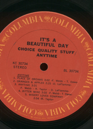 It's A Beautiful Day : Choice Quality Stuff / Anytime (LP, Album, Pit)