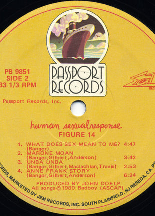 Human Sexual Response : Fig. 14 (LP, Album, HUB)