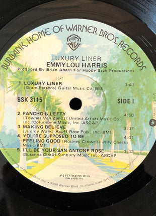 Emmylou Harris : Luxury Liner (LP, Album, RE, Win)