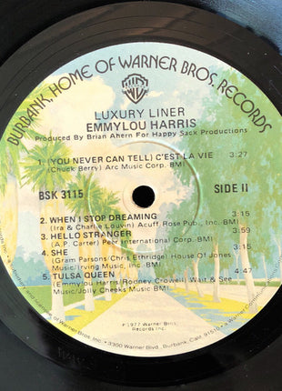 Emmylou Harris : Luxury Liner (LP, Album, RE, Win)