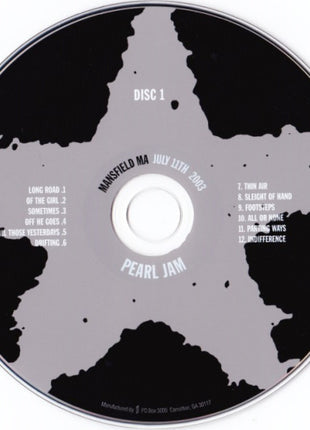 Pearl Jam : Mansfield, MA - July 11th 2003 (3xCD, Album, Tour, Com)