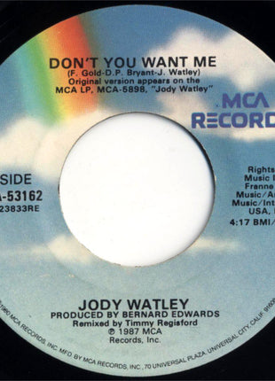 Jody Watley : Don't You Want Me (7")