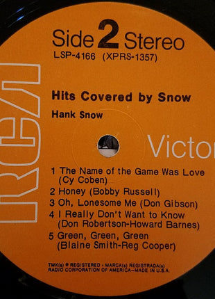 Hank Snow : Hits Covered By Snow (LP, Album)