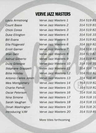 Dinah Washington : Verve Jazz Masters 19 (CD, Comp)