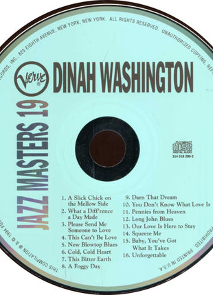 Dinah Washington : Verve Jazz Masters 19 (CD, Comp)