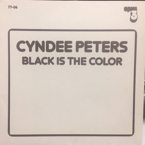 Cyndee Peters : Black Is The Color (LP, Mono)