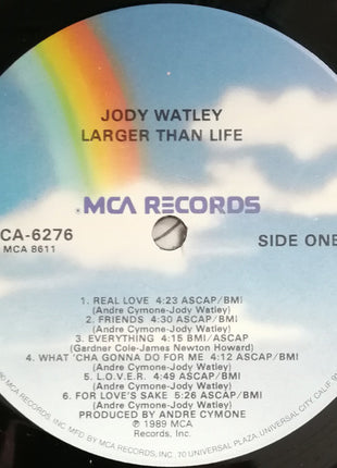 Jody Watley : Larger Than Life (LP, Album, Glo)