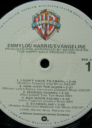 Emmylou Harris : Evangeline (LP, Album, Jac)