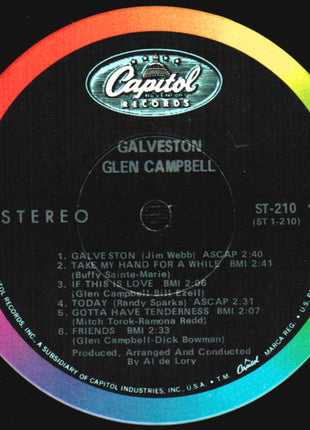 Glen Campbell : Galveston (LP, Album, Scr)