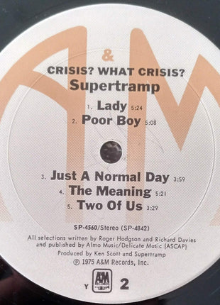 Supertramp : Crisis? What Crisis? (LP, Album, RE, Y)