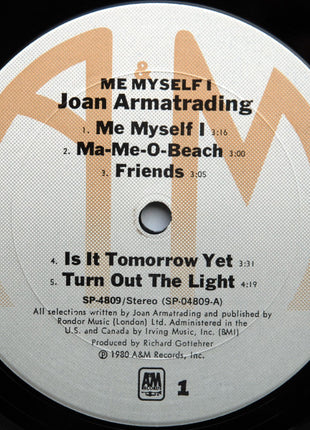 Joan Armatrading : Me Myself I (LP, Album, Pit)