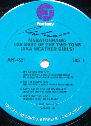 Two Tons O' Fun AKA The Weather Girls : Megatonnage (The Best Of Two Tons Aka The Weather Girls) (LP, Comp)