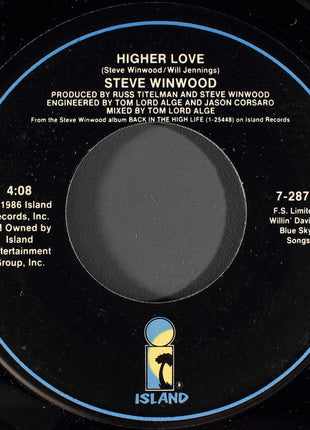 Steve Winwood : Higher Love (7", Single, Spe)