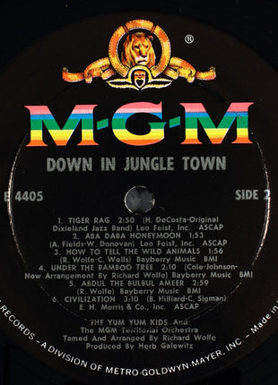 The Yum Yum Kids And The MGM Territorial Orchestra Tamed And Arranged By Richard Wolfe : Down In Jungle Town (LP, Album, Mono)