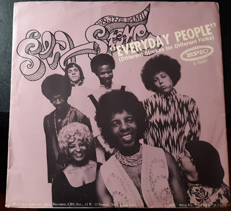 Sly & The Family Stone : Everyday People (7", Single, Styrene, Pit)