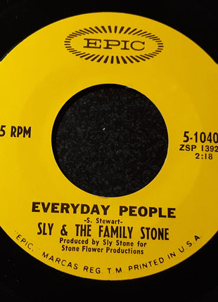 Sly & The Family Stone : Everyday People (7", Single, Styrene, Pit)