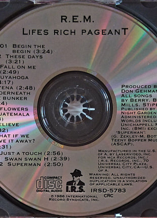 R.E.M. : Lifes Rich Pageant (CD, Album, Club, CRC)