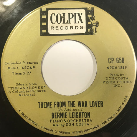 Bernie Leighton : Theme From The War Lover (7", Single)