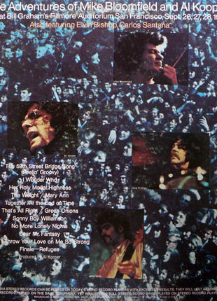 Mike Bloomfield And Al Kooper : The Live Adventures Of Mike Bloomfield And Al Kooper (2xLP, Album, Pit)