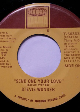 Stevie Wonder : Send One Your Love (7", Single)