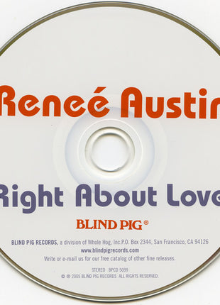 Renee Austin : Right About Love (CD, Album)