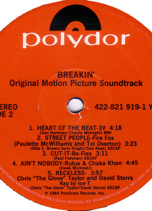 Various : Breakin' - Original Motion Picture Soundtrack (LP, Comp, 72 )