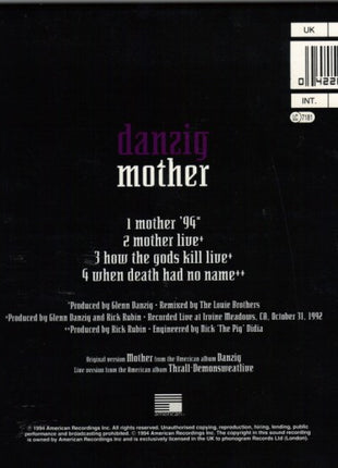 Danzig : Mother (CD, Single, Dig)