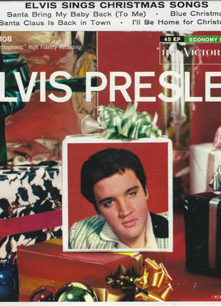 Elvis Presley : Elvis Sings Christmas Songs (7", EP)