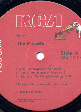 Tomita : The Planets (LP, Album, Ind)