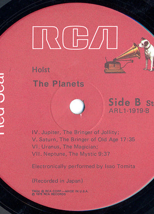 Tomita : The Planets (LP, Album, Ind)