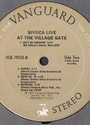 Sivuca : Live At The Village Gate (LP, Album)