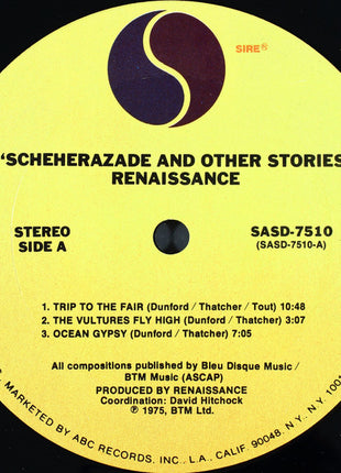 Renaissance (4) : Scheherazade And Other Stories (LP, Album)
