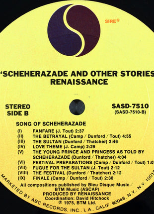 Renaissance (4) : Scheherazade And Other Stories (LP, Album)