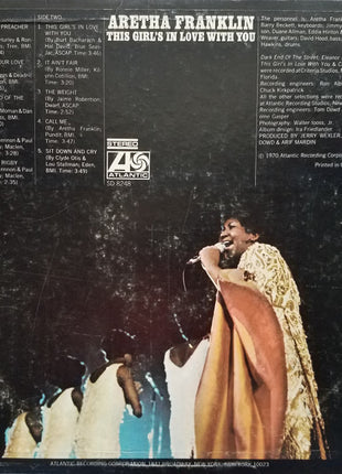 Aretha Franklin : This Girl's In Love With You (LP, Album, ME,)