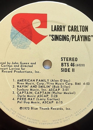 Larry Carlton : Singing / Playing (LP, Album, Ter)