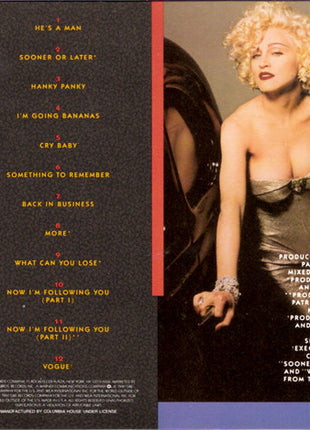 Madonna : I'm Breathless (Music From And Inspired By The Film Dick Tracy) (CD, Album, Club, Col)
