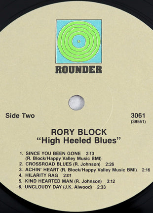 Rory Block : High Heeled Blues (LP, Album, Yel)