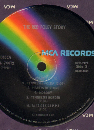 Red Foley : The Red Foley Story (LP, Album, RE, Pin)